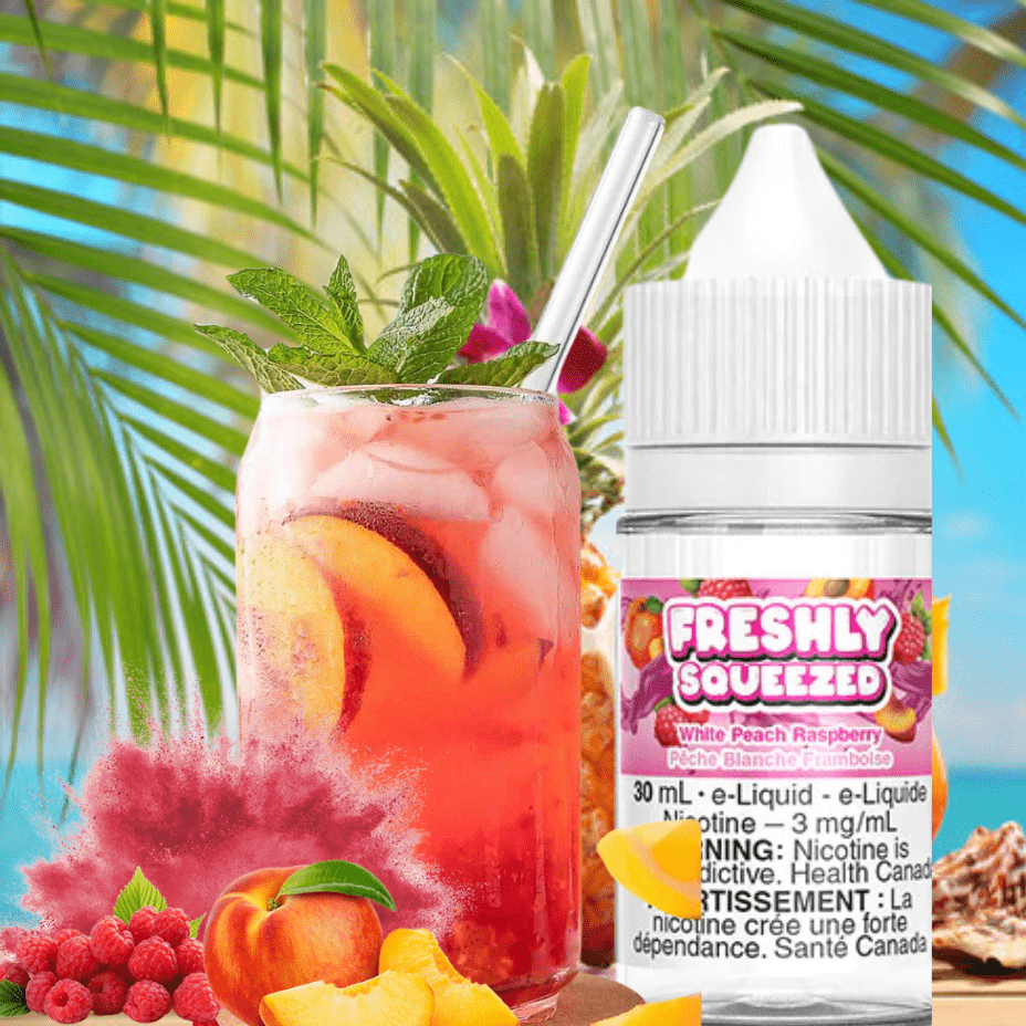 Freshly Squeezed Salt-White Peach Raspberry-30ml Vapexcape Vape and Bong Shop Regina Saskatchewan