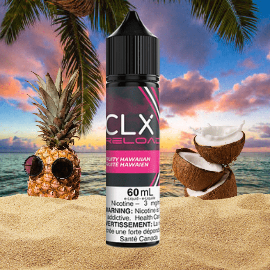 Fruity Hawaiian by CLX E-Liquid 60mL / 3mg Vapexcape Vape and Bong Shop Regina Saskatchewan