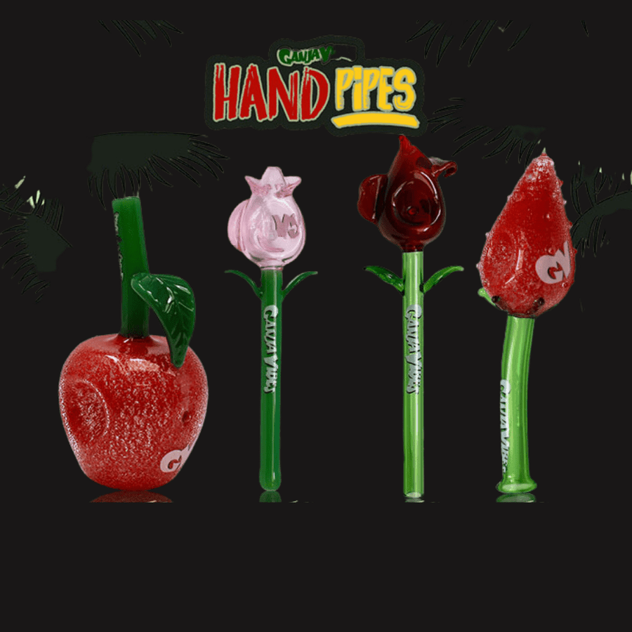 Ganja Vibes Glass Weed Hand Pipes-5" 4" Vapexcape Vape and Bong Shop Regina Saskatchewan