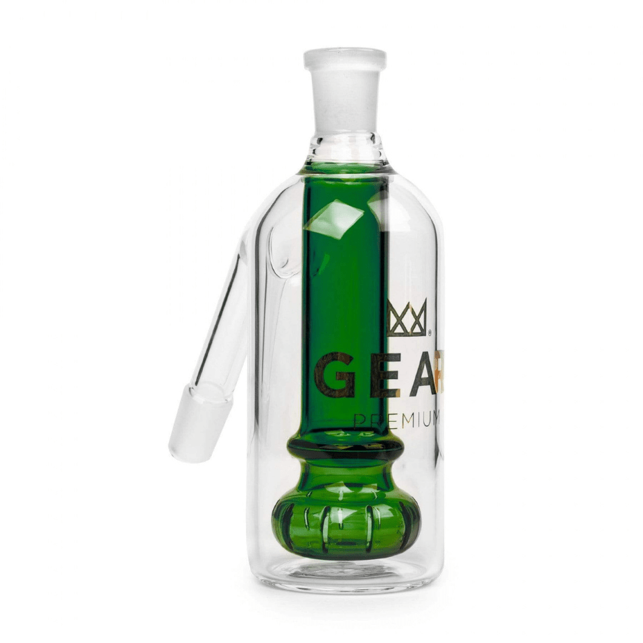 Gear Ash Catcher 14mm 45 degree-Showerhead Perc 45° 14mm / Green Vapexcape Vape and Bong Shop Regina Saskatchewan