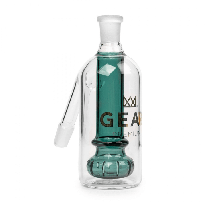 Gear Ash Catcher 14mm 45 degree-Showerhead Perc 45° 14mm / Teal Vapexcape Vape and Bong Shop Regina Saskatchewan