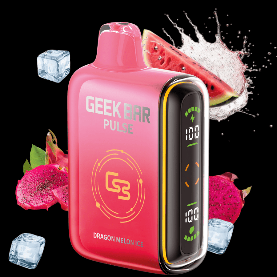 Geek Bar Pulse 9000 Disposable Vape - Dragon Melon Ice 9000 Puffs / 20mg Vapexcape Vape and Bong Shop Regina Saskatchewan