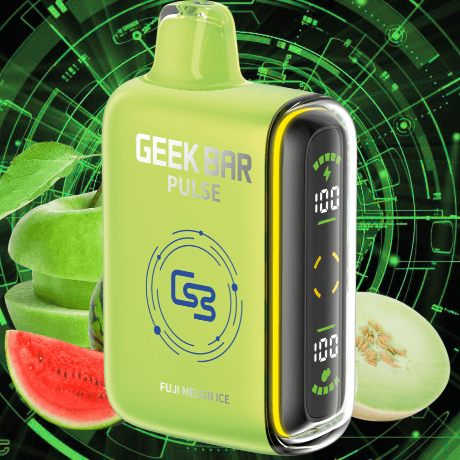 Geek Bar Pulse 9000 Disposable Vape-Fuji Melon Ice 9000 Puffs / 20mg Vapexcape Vape and Bong Shop Regina Saskatchewan