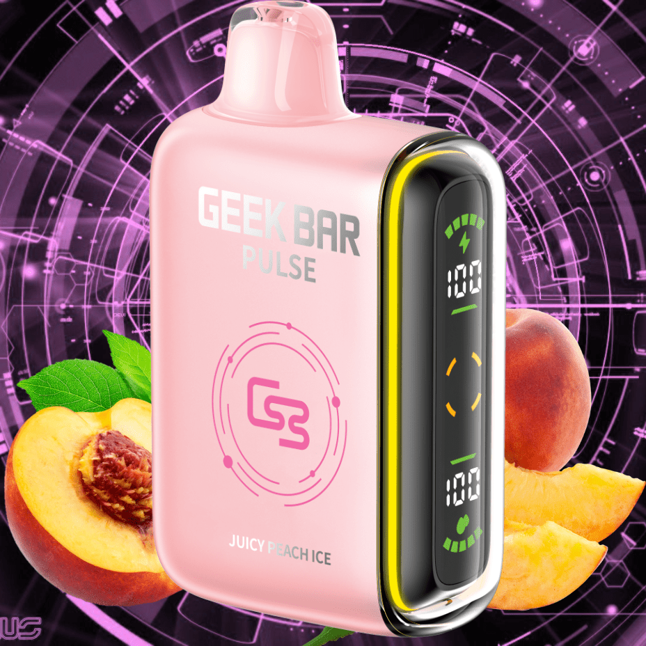 Geek Bar Pulse 9000 Disposable Vape-Juicy Peach Ice 9000 Puffs / 20mg Vapexcape Vape and Bong Shop Regina Saskatchewan