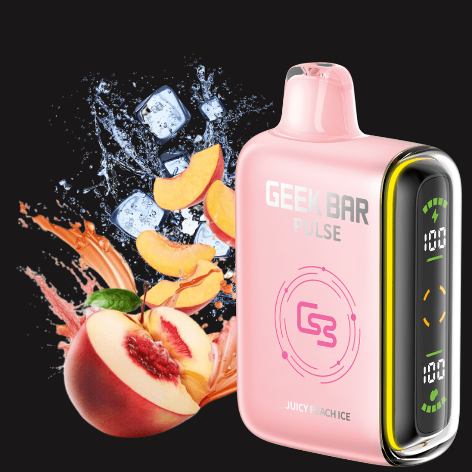 Geek Bar Pulse 9000 Disposable Vape-Juicy Peach Ice 9000 Puffs / 20mg Vapexcape Vape and Bong Shop Regina Saskatchewan