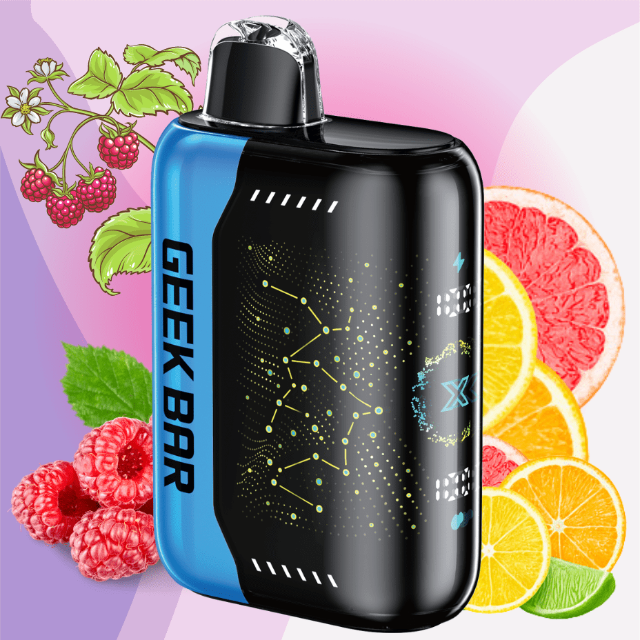 Geek Bar Pulse X 25K Disposable Vape - Raspberry Citrus Ice 25000 Puffs / 20mg Vapexcape Vape and Bong Shop Regina Saskatchewan