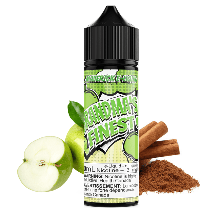 Grandmas Finest by Maverick E-Liquid 60ml / 3mg Vapexcape Vape and Bong Shop Regina Saskatchewan