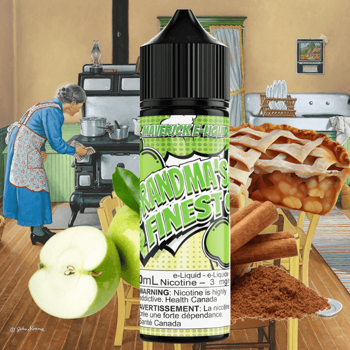 Grandmas Finest by Maverick E-Liquid Vapexcape Vape and Bong Shop Regina Saskatchewan