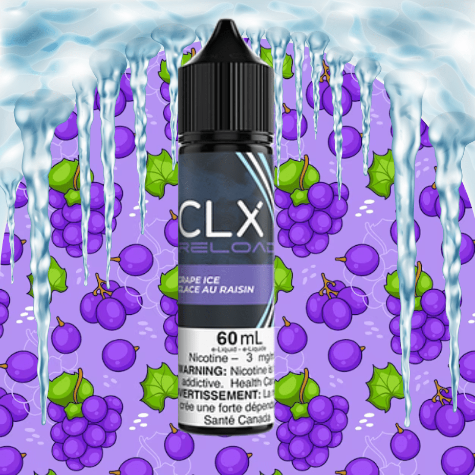 Grape Ice by CLX E-Liquid 60mL / 0mg Vapexcape Vape and Bong Shop Regina Saskatchewan