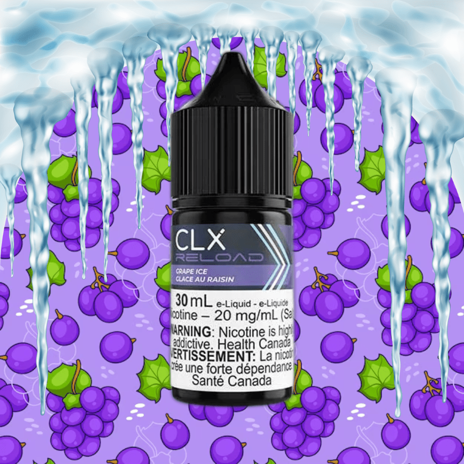 Grape Ice Salt by CLX Reload E-Liquid 30mL / 10mg Vapexcape Vape and Bong Shop Regina Saskatchewan