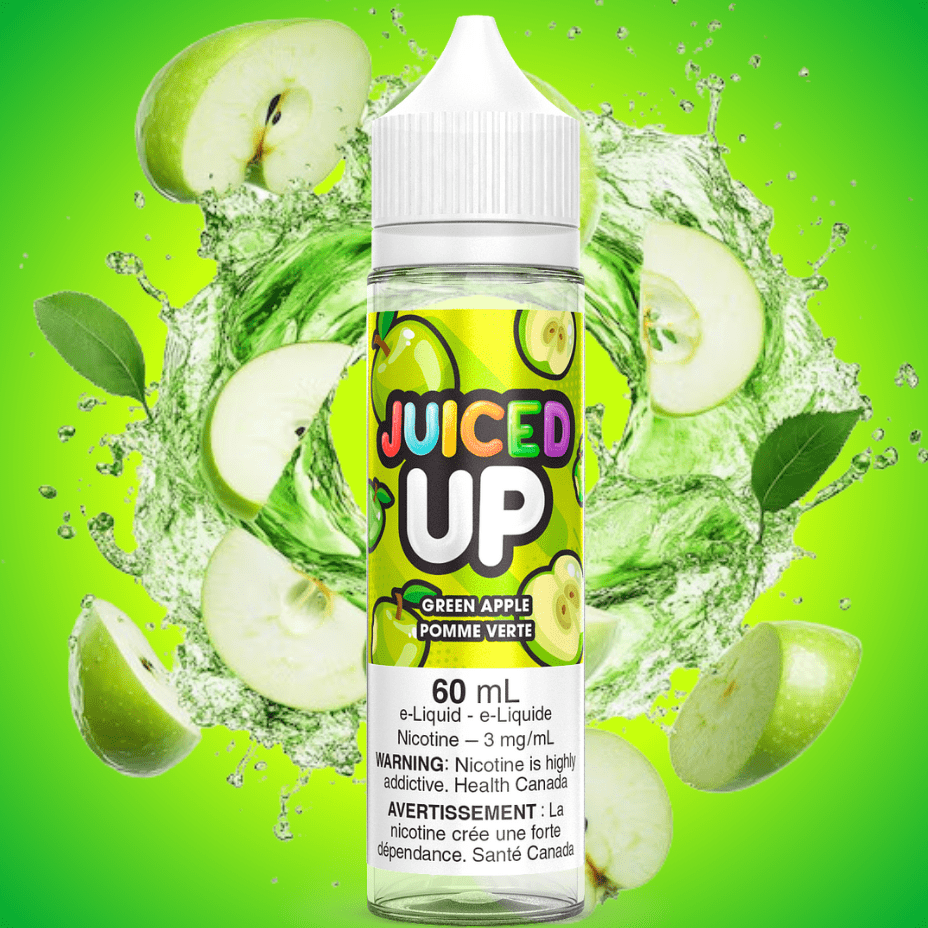 Green Apple by Juiced Up E-Liquid Vapexcape Vape and Bong Shop Regina Saskatchewan