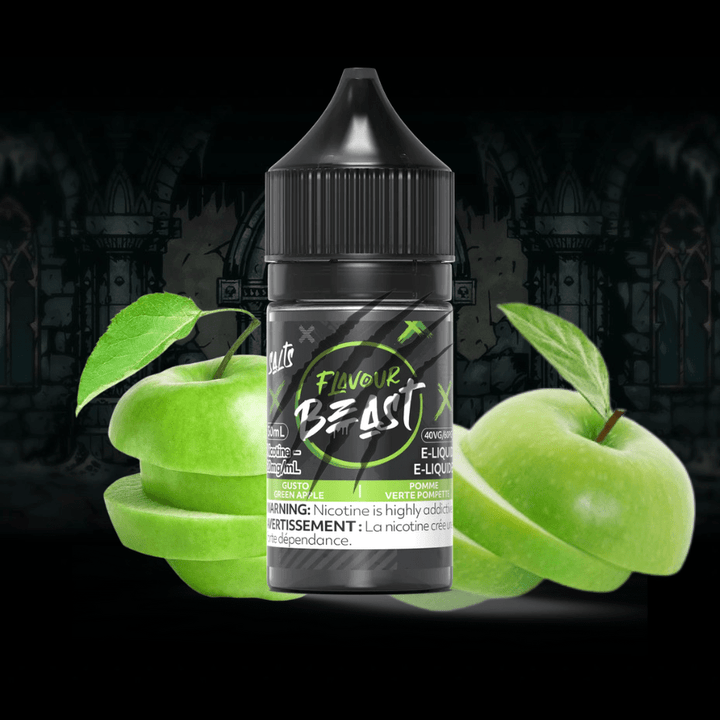 Gusto Green Apple Salts by Flavour Beast E-Liquid 30ml / 20mg Vapexcape Vape and Bong Shop Regina Saskatchewan