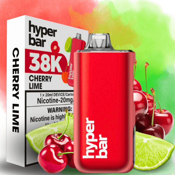 Hyper Bar BE38000 Disposable Vape-Cherry Lime 38000 Puffs / 20mg Vapexcape Vape and Bong Shop Regina Saskatchewan