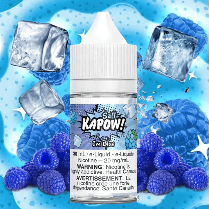 Im Blue Salt by Kapow E-liquid Vapexcape Vape and Bong Shop Regina Saskatchewan