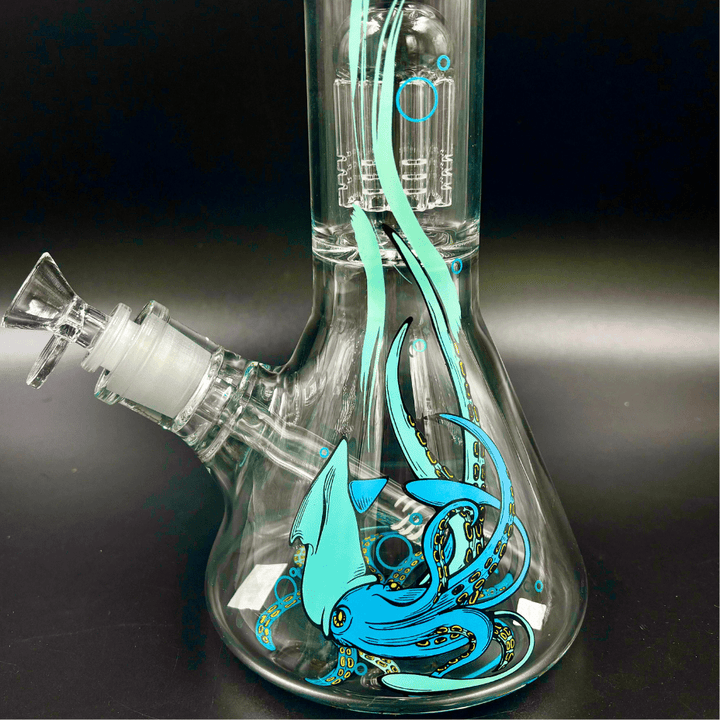 Infyniti Untamed 7mm Squid Beaker w/ Tree Perc  14" Vapexcape Vape and Bong Shop Regina Saskatchewan