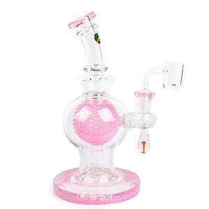 iRie 7" Aquatex Rig w/ Mushroom Marble Pink Vapexcape Vape and Bong Shop Regina Saskatchewan