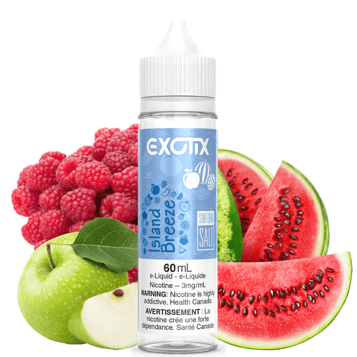 Island Breeze By Exotix E-Liquid 60mL / 3mg Vapexcape Vape and Bong Shop Regina Saskatchewan