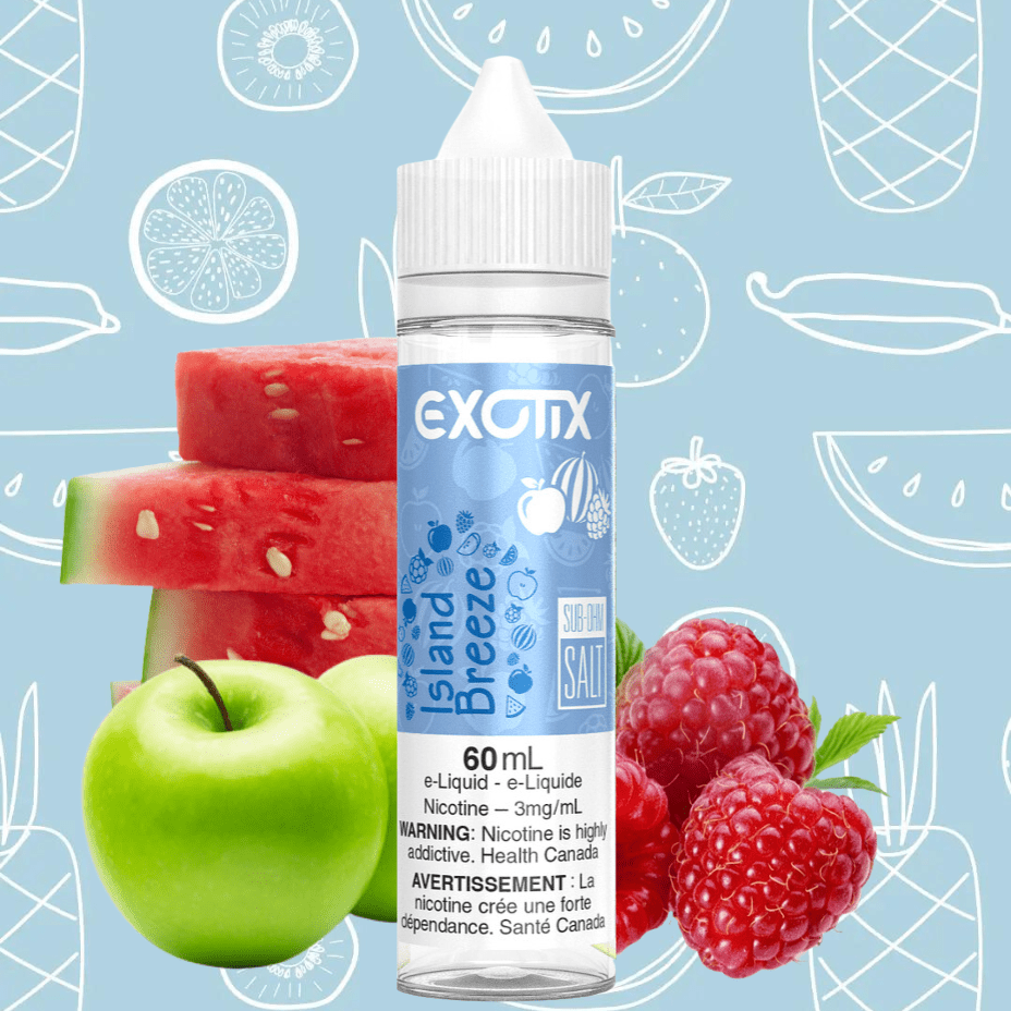 Island Breeze By Exotix E-Liquid Vapexcape Vape and Bong Shop Regina Saskatchewan