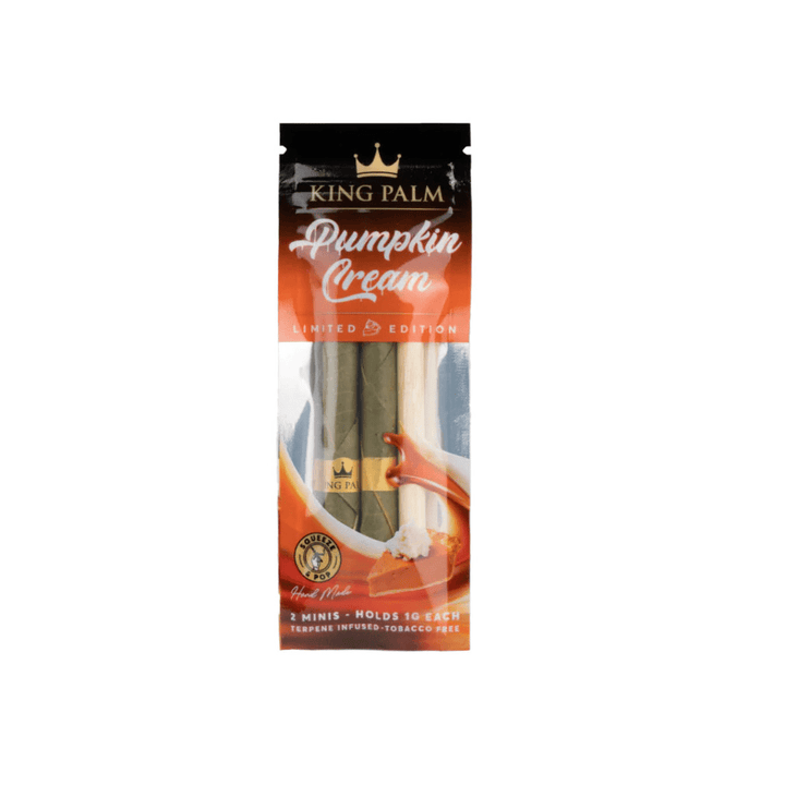 King Palm Mini Pre-Rolls-Pumpkin Cream 2/pkg / Pumpkin Cream Vapexcape Vape and Bong Shop Regina Saskatchewan