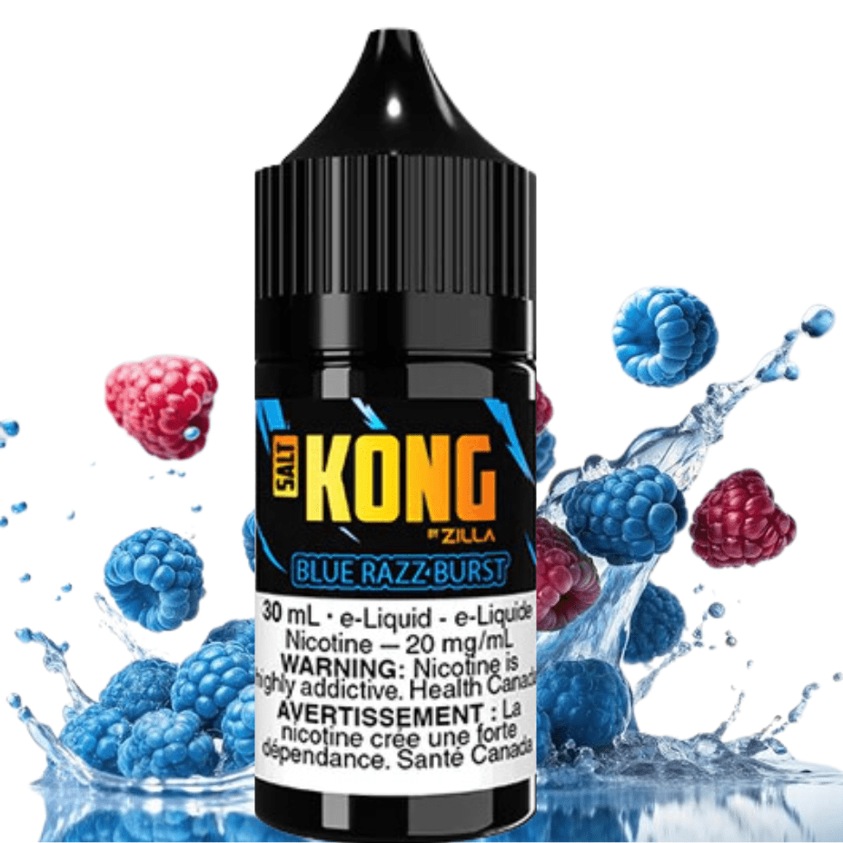 Kong Salt by Zilla-Blue Razz Burst Vapexcape Vape and Bong Shop Regina Saskatchewan