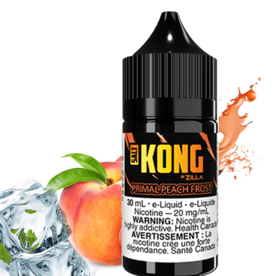 Kong Salt by Zilla-Primal Peach Frost Vapexcape Vape and Bong Shop Regina Saskatchewan