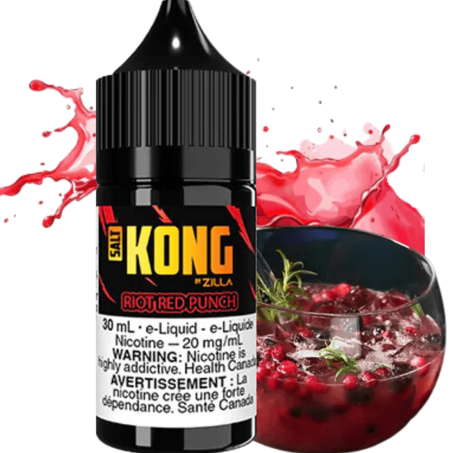 Kong Salt by Zilla-Riot Red Punch Vapexcape Vape and Bong Shop Regina Saskatchewan