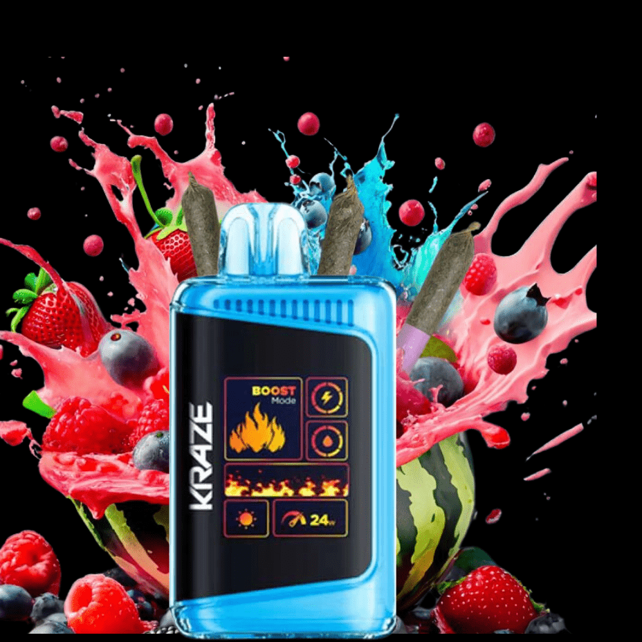 Kraze HD Mega 20k Disposable Vape - Blueberry Watermelon Ice 20000 Puffs / 20mg Vapexcape Vape and Bong Shop Regina Saskatchewan