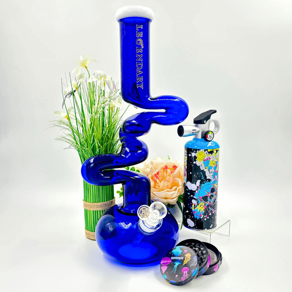 Legendary 7mm Zong 3-Arm Bong-16" 16" Vapexcape Vape and Bong Shop Regina Saskatchewan