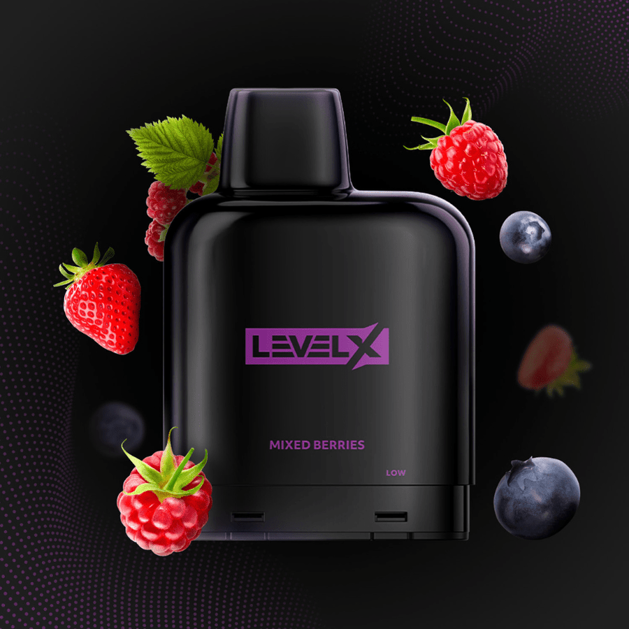 Level X Essential Pod-Mixed Berries 7000Puffs / 20mg Vapexcape Vape and Bong Shop Regina Saskatchewan