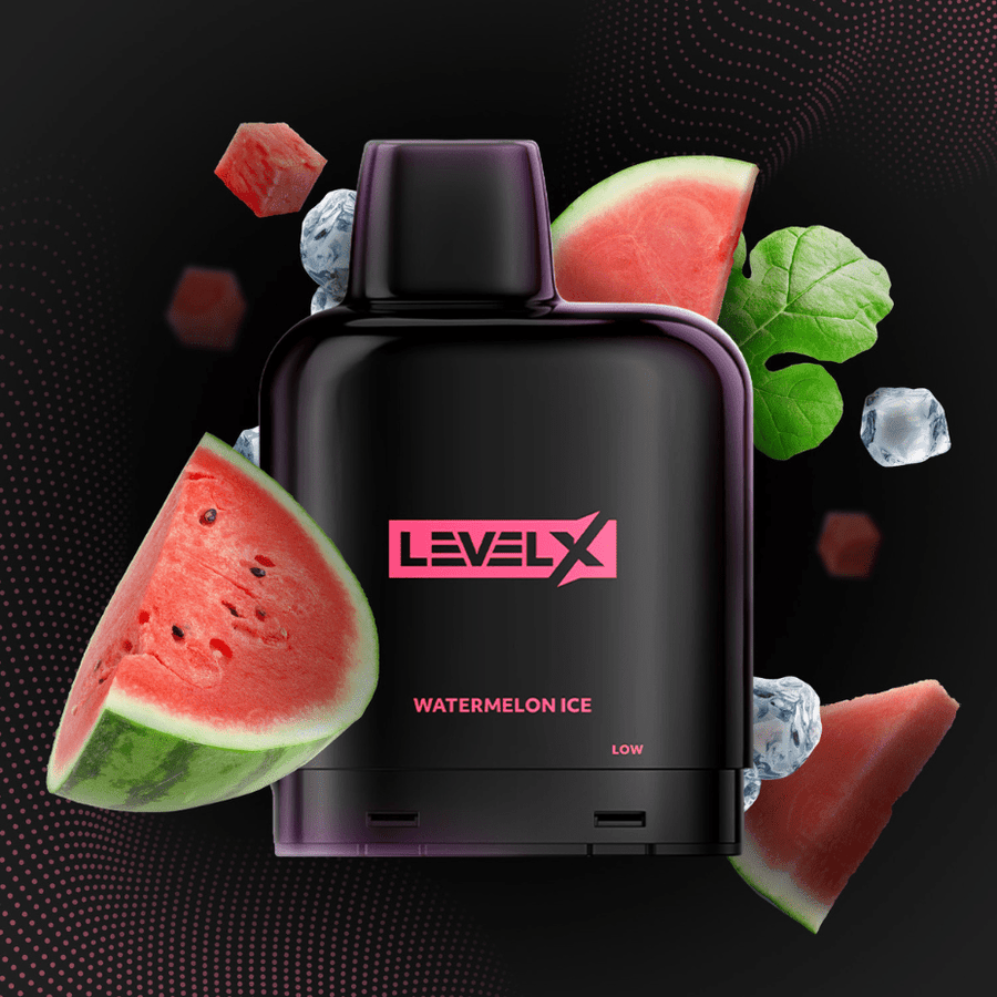 Level X Essential Pod-Watermelon Ice 7000 Puffs / 20mg Vapexcape Vape and Bong Shop Regina Saskatchewan