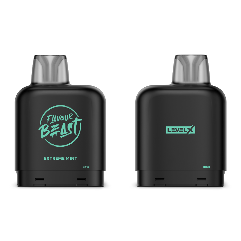 Level X Flavour Beast Pod-Extreme Mint 20mg / 7000 Puffs Vapexcape Vape and Bong Shop Regina Saskatchewan