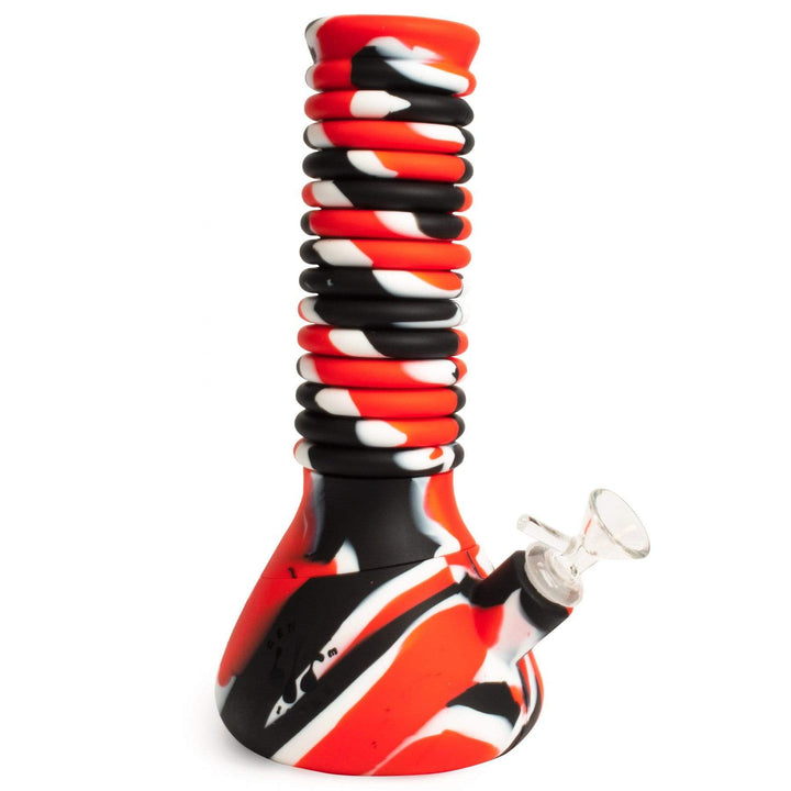 Lit Silicone Extendable Bong-21" 21" / Red Vapexcape Vape and Bong Shop Regina Saskatchewan