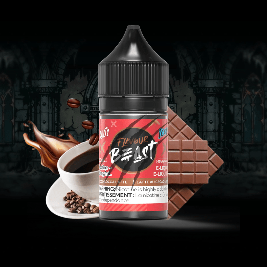 Loco Cocoa Latte Iced Salts by Flavour Beast E-Liquid 30ml / 20mg Vapexcape Vape and Bong Shop Regina Saskatchewan