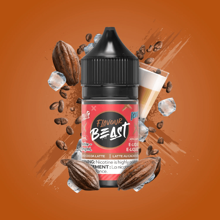 Loco Cocoa Latte Iced Salts by Flavour Beast E-Liquid 30ml / 20mg Vapexcape Vape and Bong Shop Regina Saskatchewan