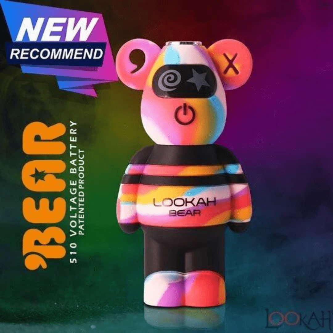 Lookah Bear 510 Thread Battery 500mAh / Rainbow Vapexcape Vape and Bong Shop Regina Saskatchewan