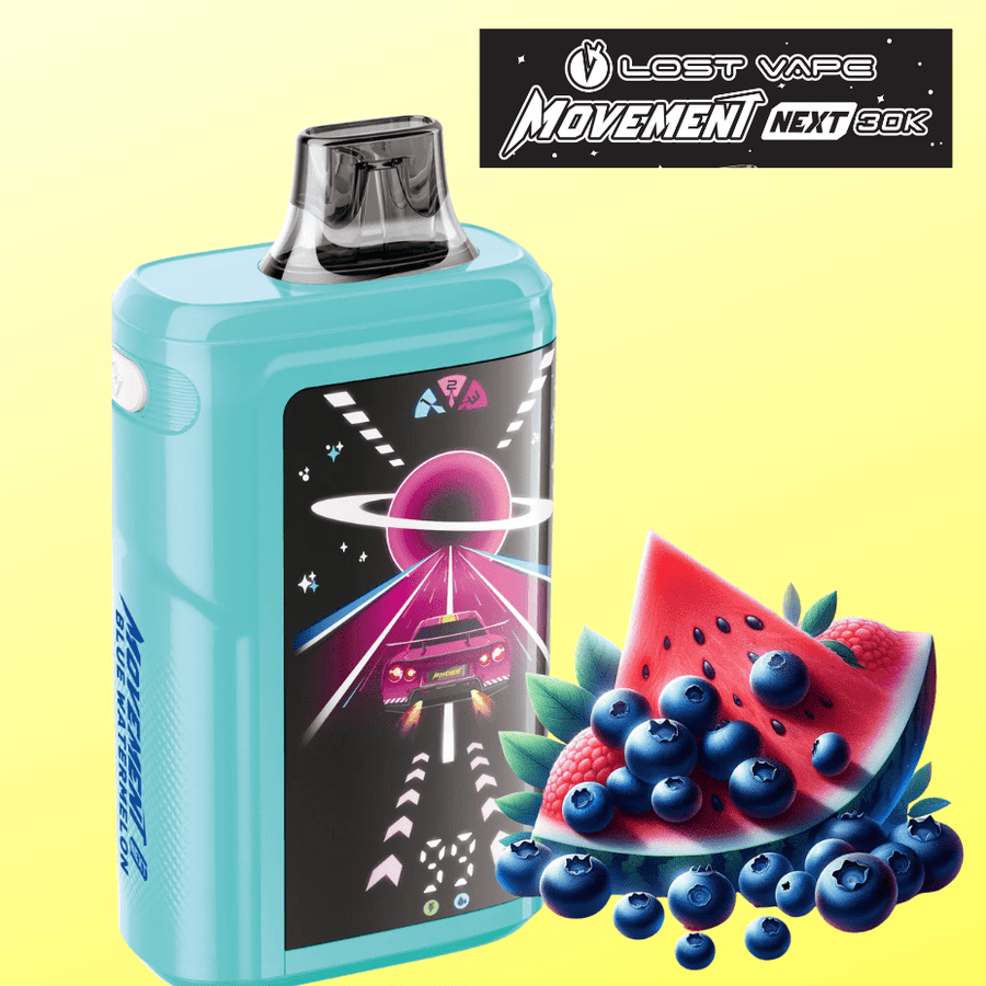 Lost Vape Movement Next 30k Disposable Vape - Blue Watermelon 30000 Puffs Vapexcape Vape and Bong Shop Regina Saskatchewan