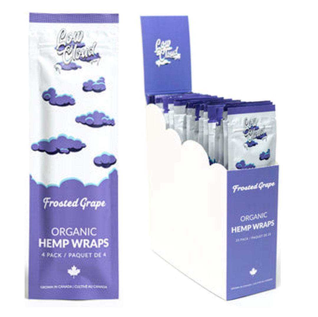 Low Cloud Organic Hemp Blunt Wraps-Frosted Grape Vapexcape Vape and Bong Shop Regina Saskatchewan