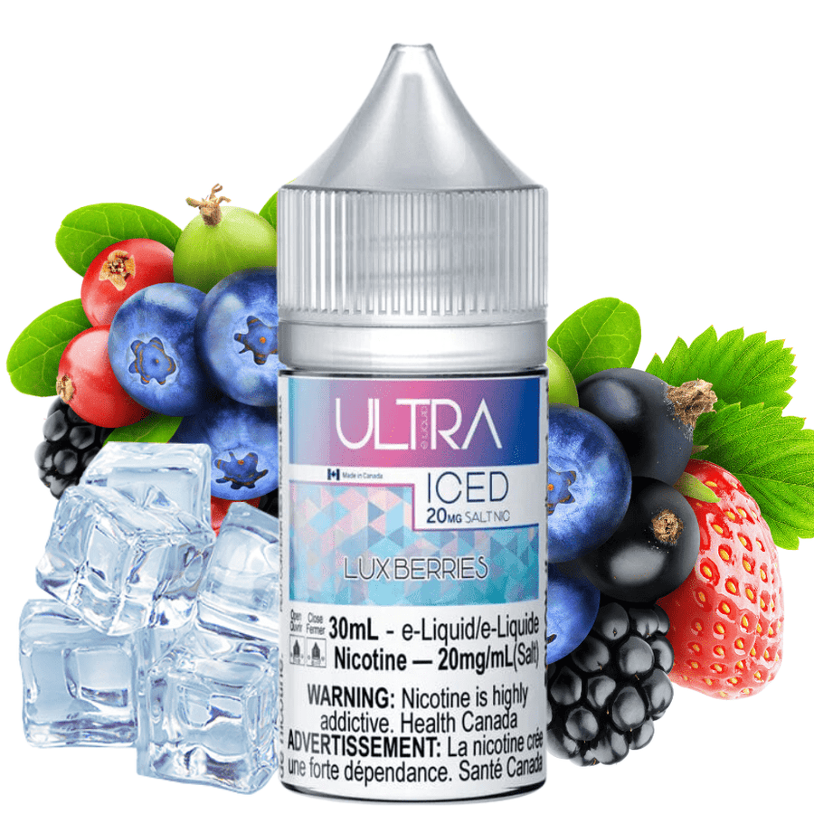 Luxberries Ice Salt by Ultra E-Liquid 10mg Vapexcape Vape and Bong Shop Regina Saskatchewan