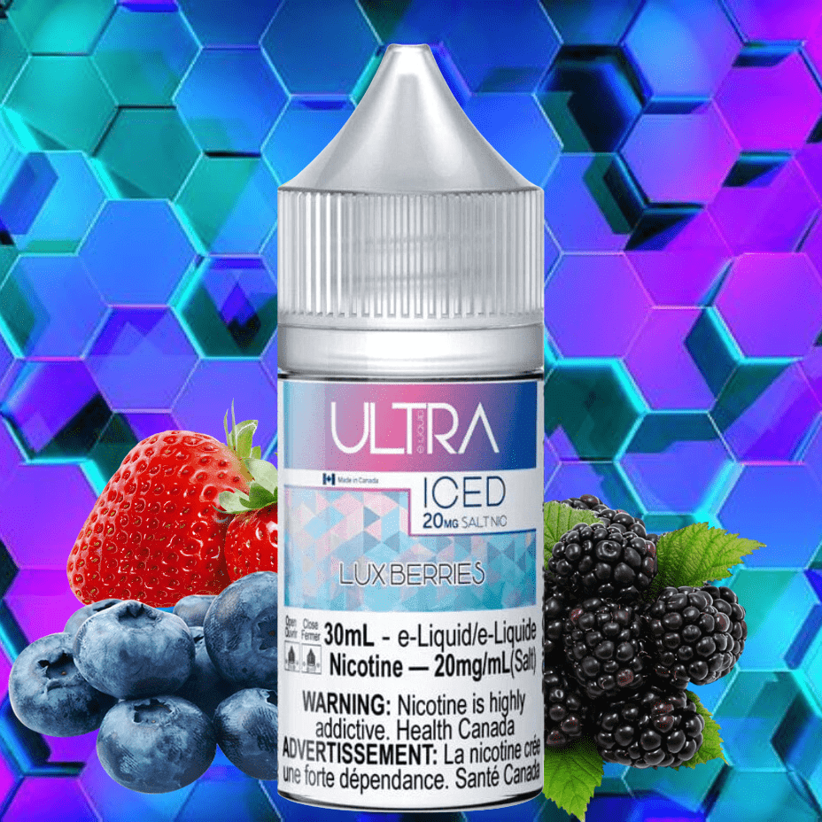 Luxberries Ice Salt by Ultra E-Liquid Vapexcape Vape and Bong Shop Regina Saskatchewan