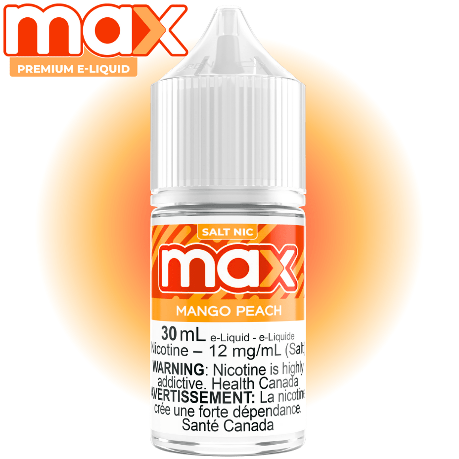 Max E-Liquid - Mango Peach Salt 30ml / 12mg Vapexcape Vape and Bong Shop Regina Saskatchewan