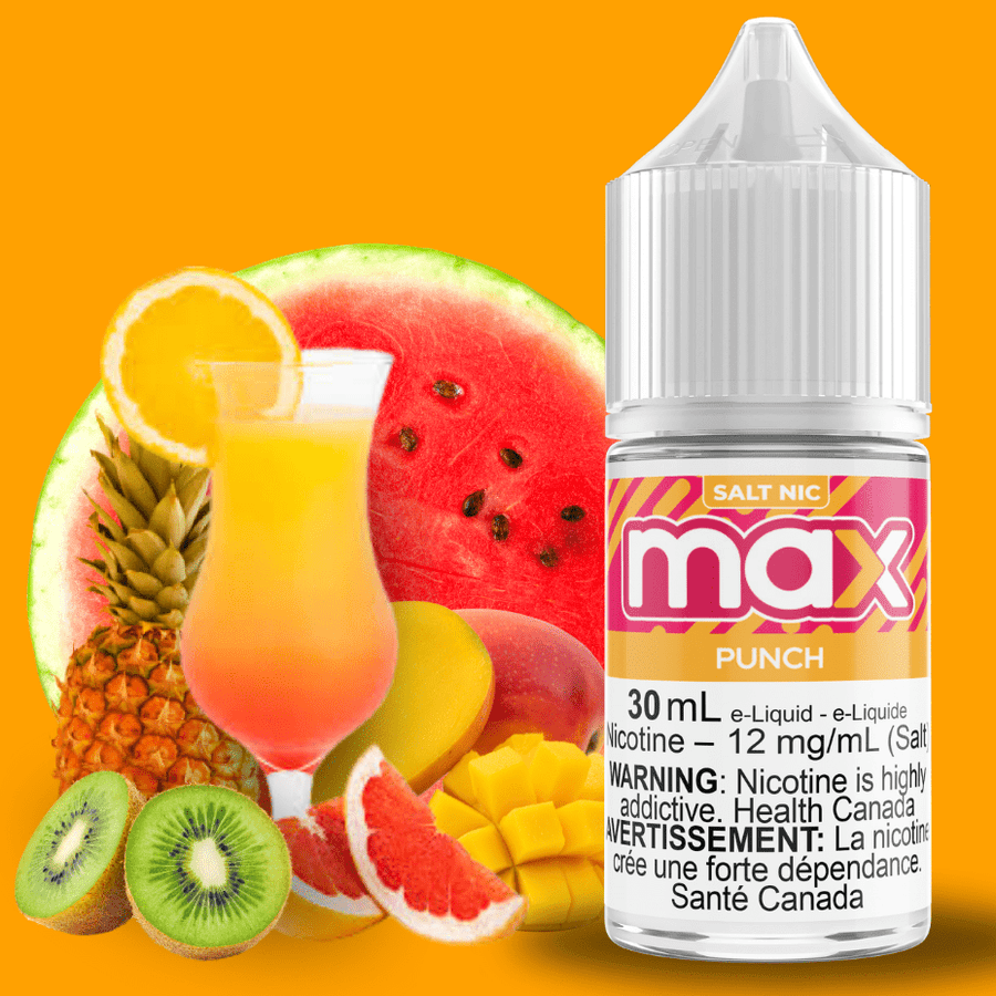 Max E-Liquid - Punch Salt 30ml / 12mg Vapexcape Vape and Bong Shop Regina Saskatchewan