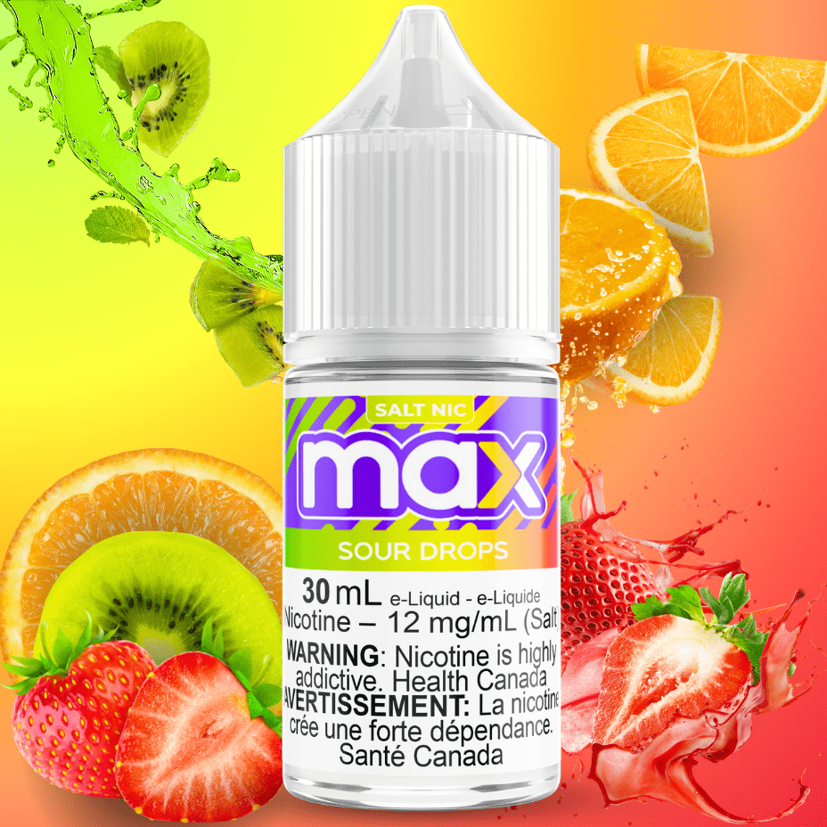 Max E-Liquid - Sour Drops Salt Vapexcape Vape and Bong Shop Regina Saskatchewan