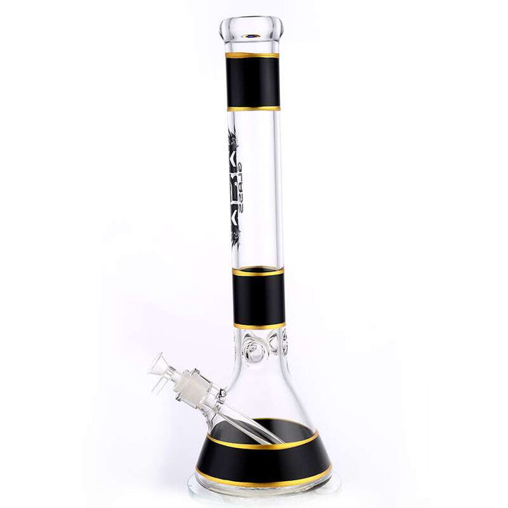 MGM Glass 7mm Banded Logo Beaker Bong-18" Vapexcape Vape and Bong Shop Regina Saskatchewan