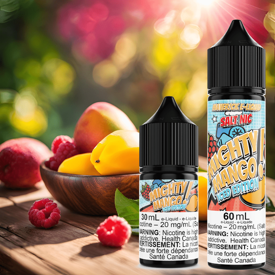 Mighty Mango Iced Salt by Maverick E-Liquid Vapexcape Vape and Bong Shop Regina Saskatchewan