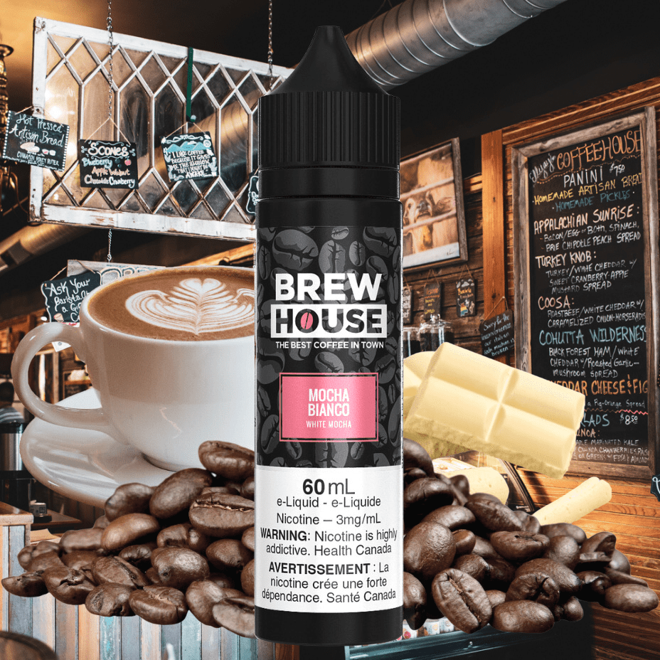 Mocha Bianco by Brew House E-Liquid Vapexcape Vape and Bong Shop Regina Saskatchewan