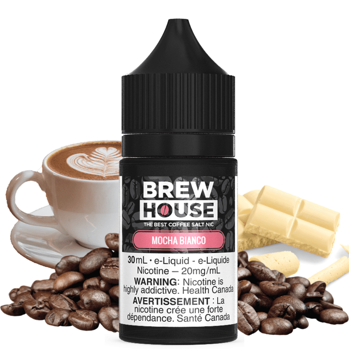 Mocha Bianco Salt by Brew House E-Liquid 30ml / 10mg Vapexcape Vape and Bong Shop Regina Saskatchewan