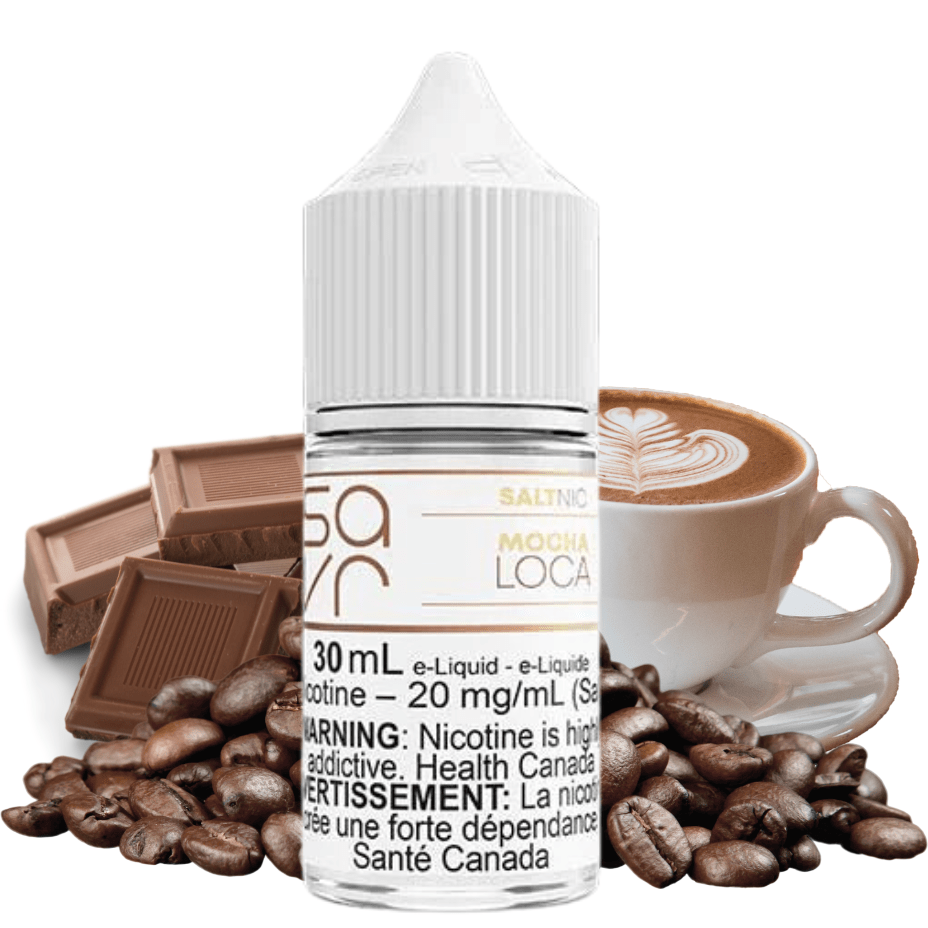 Mocha Loca Salt by Savr E-Liquid 10mg Vapexcape Vape and Bong Shop Regina Saskatchewan