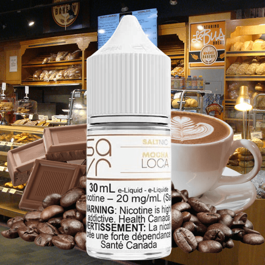 Mocha Loca Salt by Savr E-Liquid Vapexcape Vape and Bong Shop Regina Saskatchewan