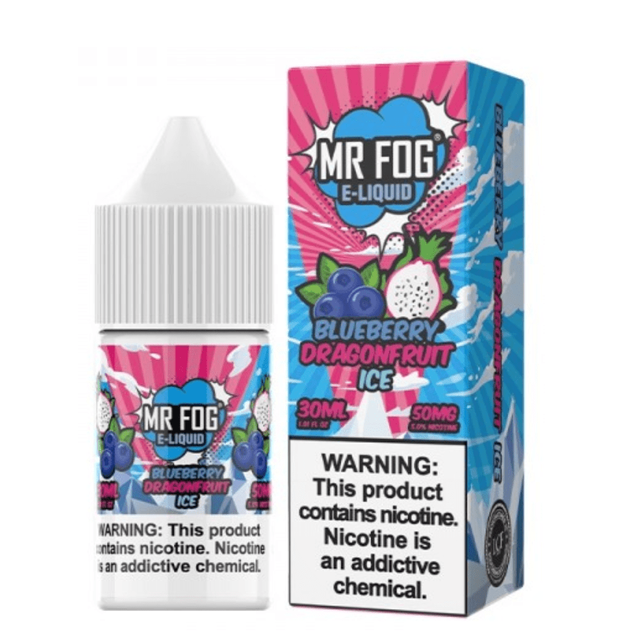 Mr. Fog Salt-Blueberry Dragonfruit Ice-30ml 30ml / 20mg Vapexcape Vape and Bong Shop Regina Saskatchewan