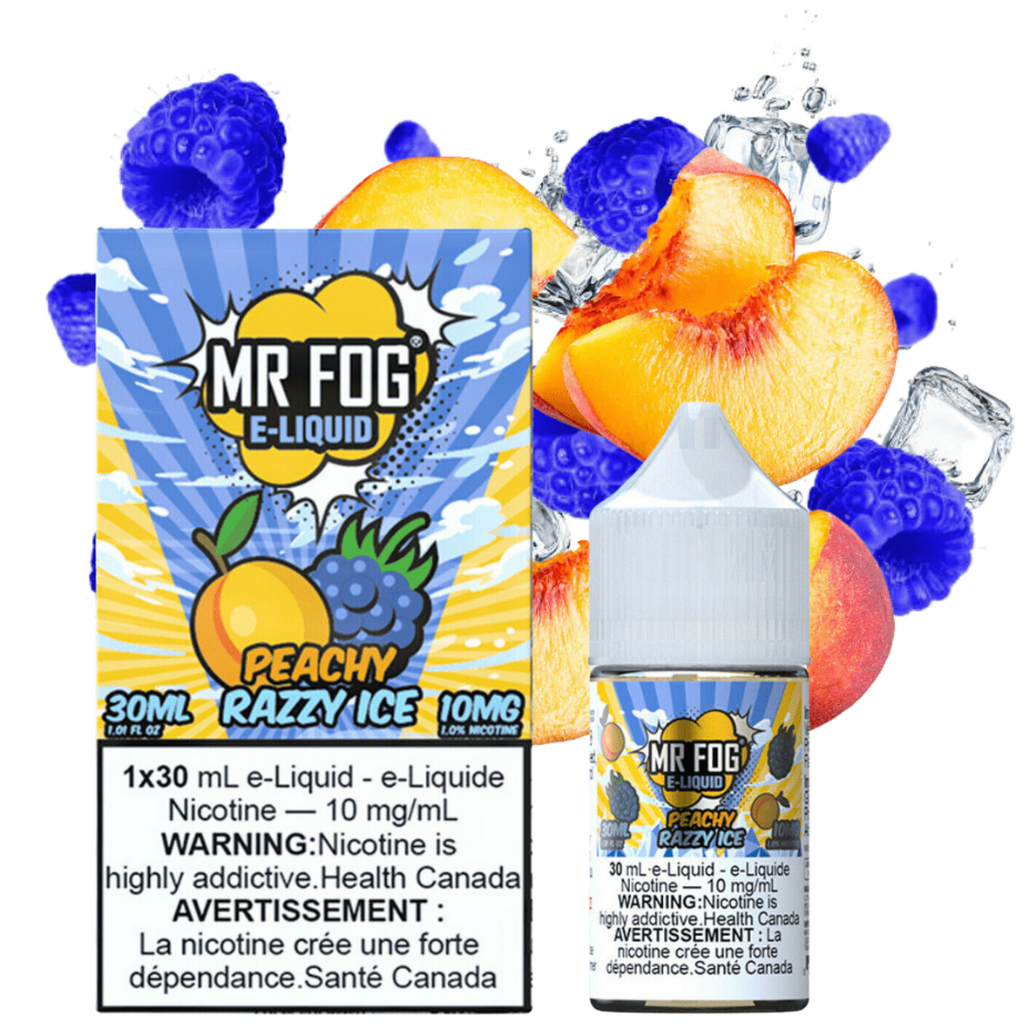 Mr. Fog Salt-Peach Razzy Ice-30ml 30ml / 20mg Vapexcape Vape and Bong Shop Regina Saskatchewan